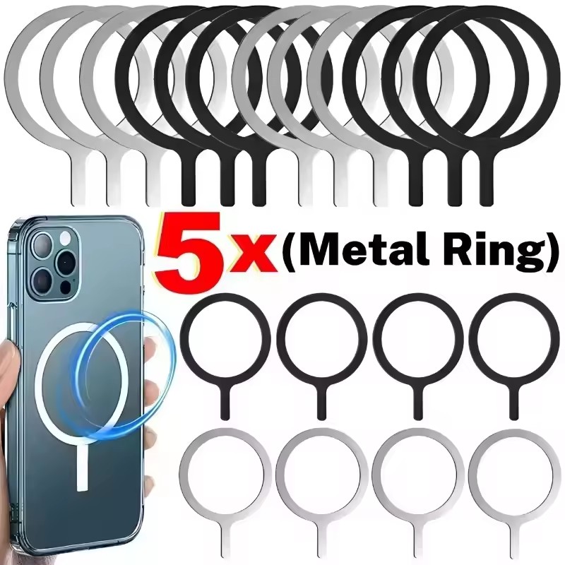 Wireless Charger - Universeller Magnetischer Metallring aus Edelstahl für
