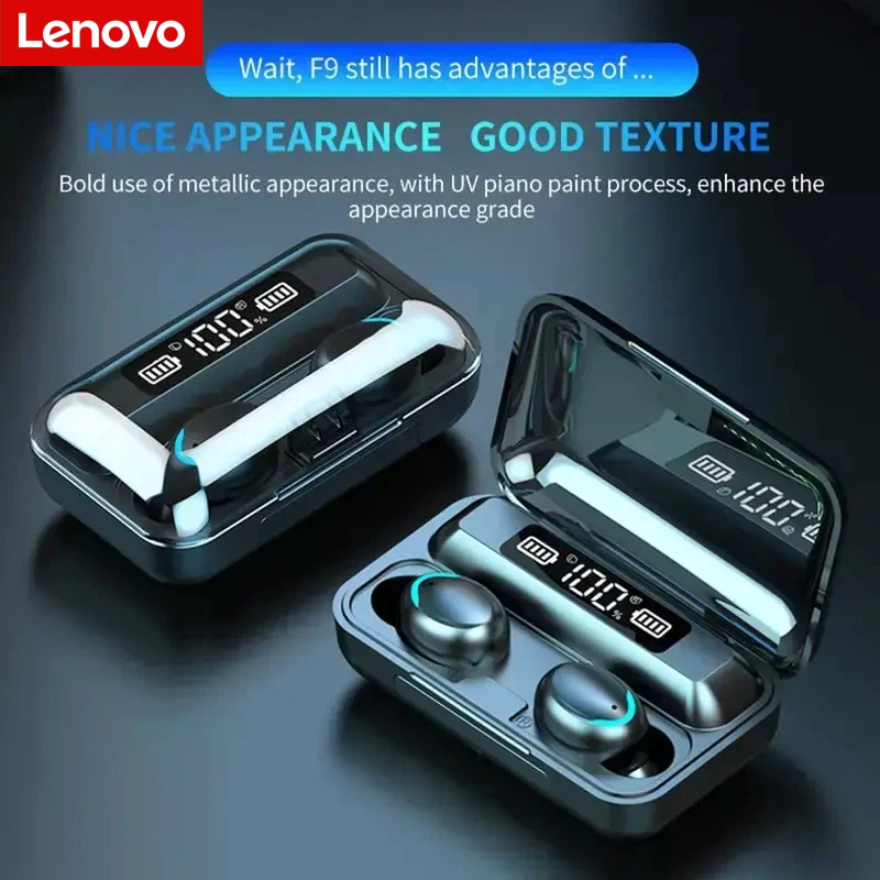 Headphones Wireless - Lenovo F9 Bluetooth Kabellose Kopfhörer -