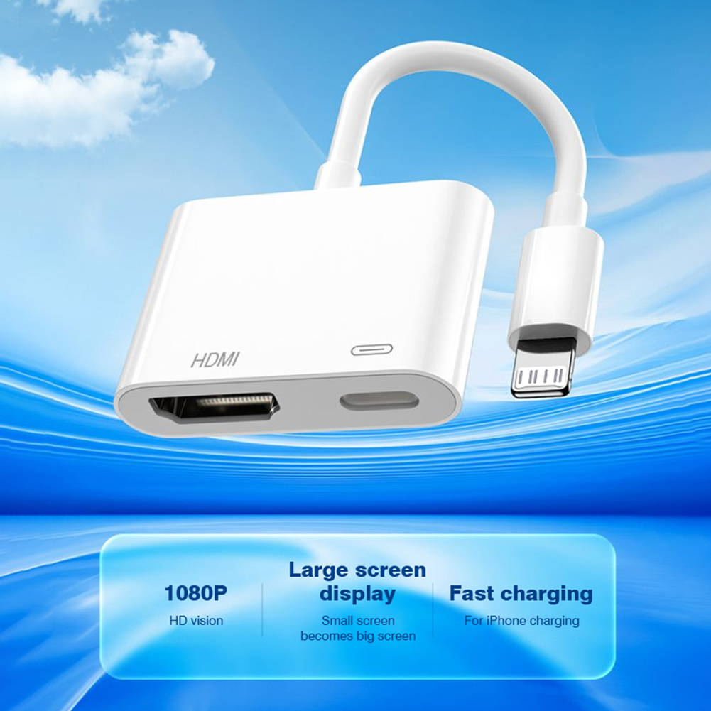 Hdmi Adapter - Lightning-zu-HDMI-Adapter mit Ladeanschluss für iPhone 14