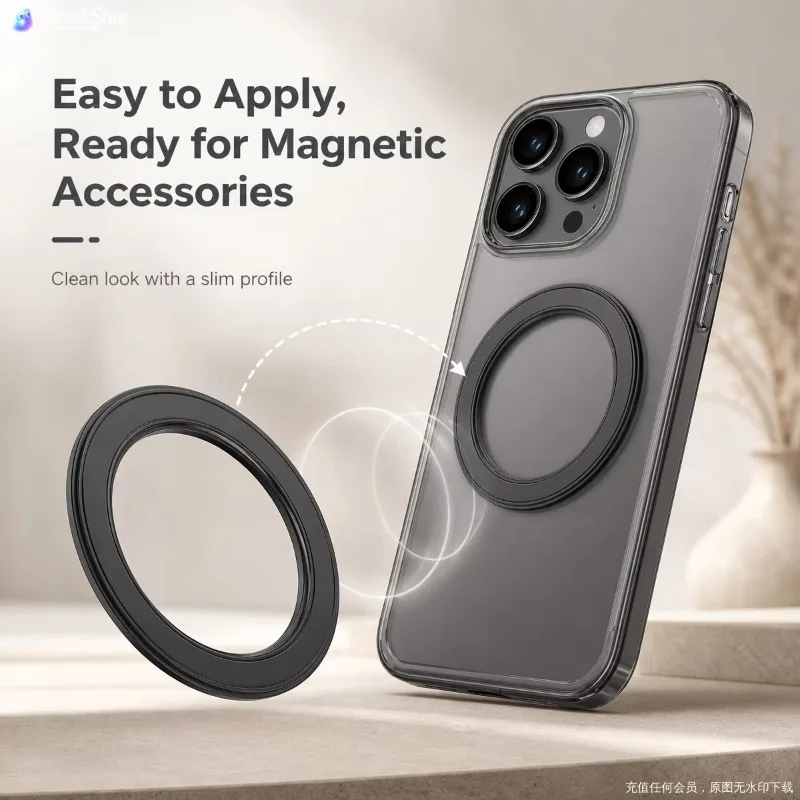 Phone Holder - Für Magsafe Starker Magnetischer Ring-Handyhalter, Selbstklebende