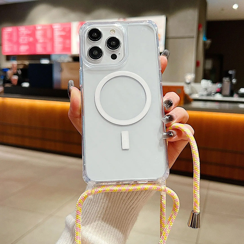 Wireless Charger - Stoßfeste transparente magnetische Hülle für iPhone