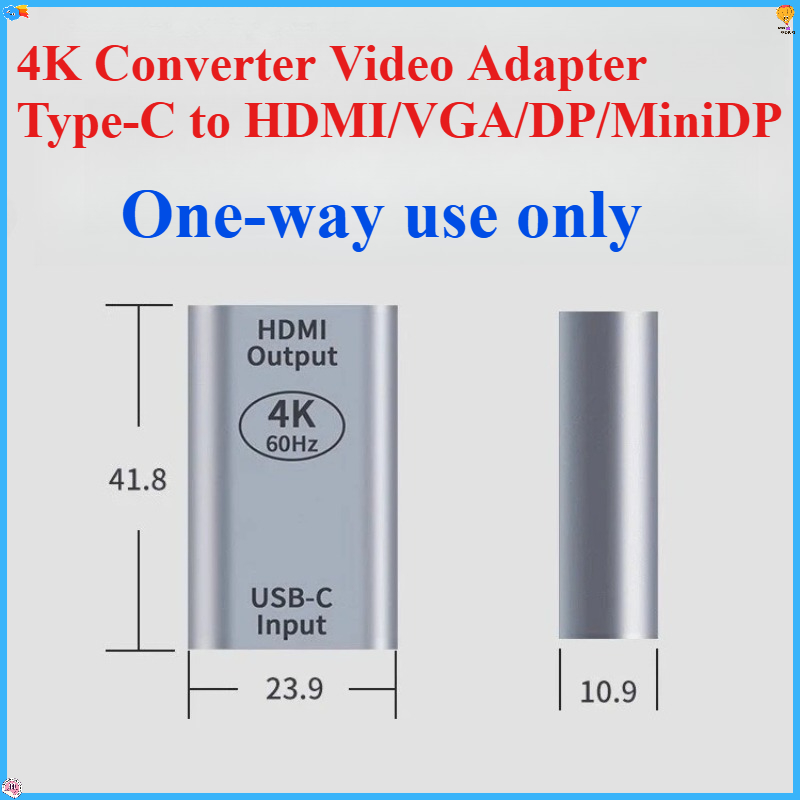 Electronics And Gadgets Ce - 4K-Konverter-Videoadapter Typ C auf HDMI/VGA/DP/MiniDP/MDP/RJ45 High-Definition-Bus-Multi-Interface-Adapter