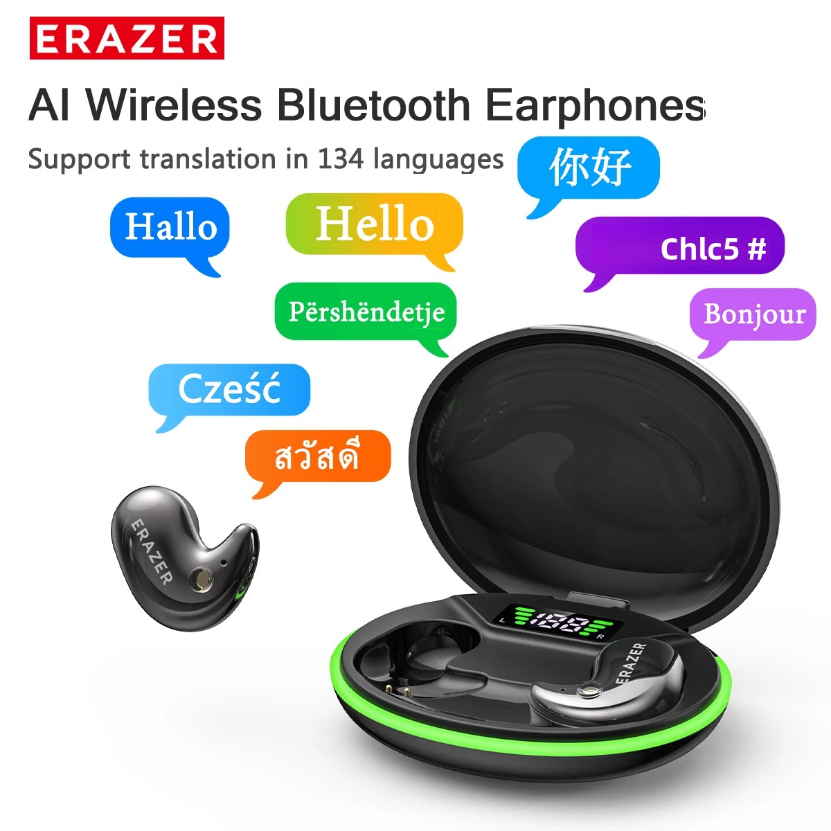 Headphones Wireless - EARZER XF58 In-Ear Bluetooth-Kopfhörer mit Mikrofon,