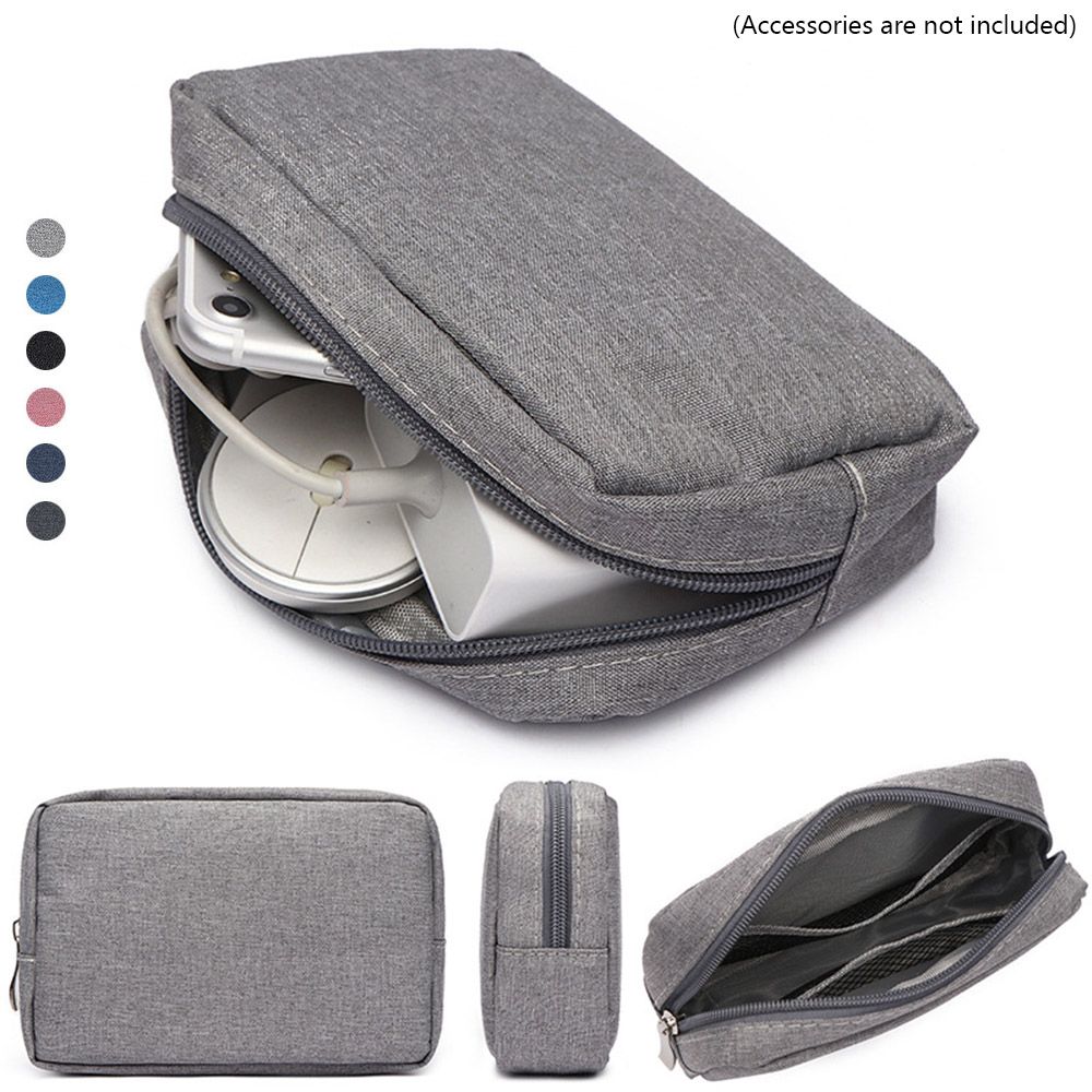 Cable Organizer - Tragbare USB-Kabel-Kopfhörer-Organizer-Aufbewahrungstasche Gadget-Geräte-Beutel Make-up-Abdeckung Digitales Zubehör