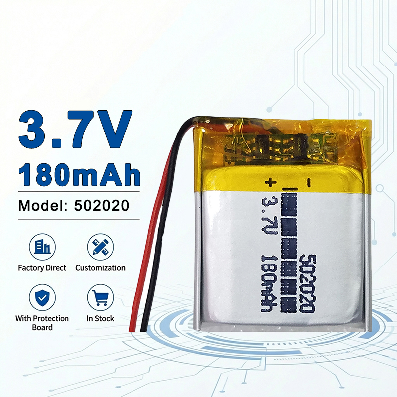 Electronics And Gadgets Ce - 502020 3,7V 180mAh Wiederaufladbare Lithium-Polymer-Batterie für