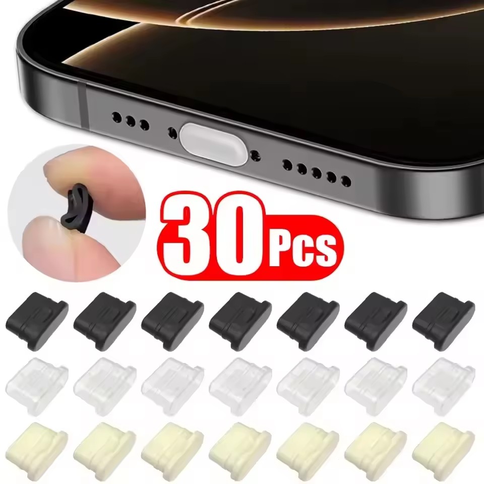 Usb Charger - Typ-C-Staubschutzkappen USB-C-Staubschutz Weiche Silikon-Schutzkappen für Typ-C-Ladeanschlüsse
