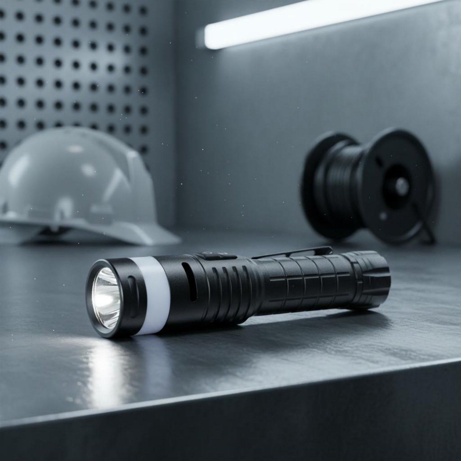 Power Bank - Multifunktions-Taschenlampe, explosionsgeschützte LED-Taschenlampe aus Aluminium, tragbare