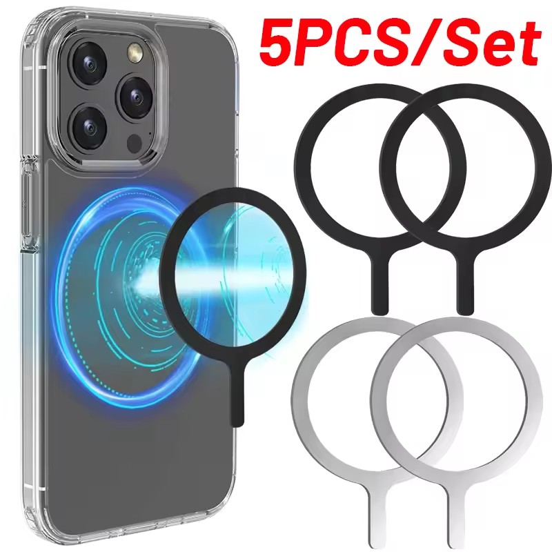 Wireless Charger - 5-1 Stück Aufkleber-Ring für MagSafe Kabelloses