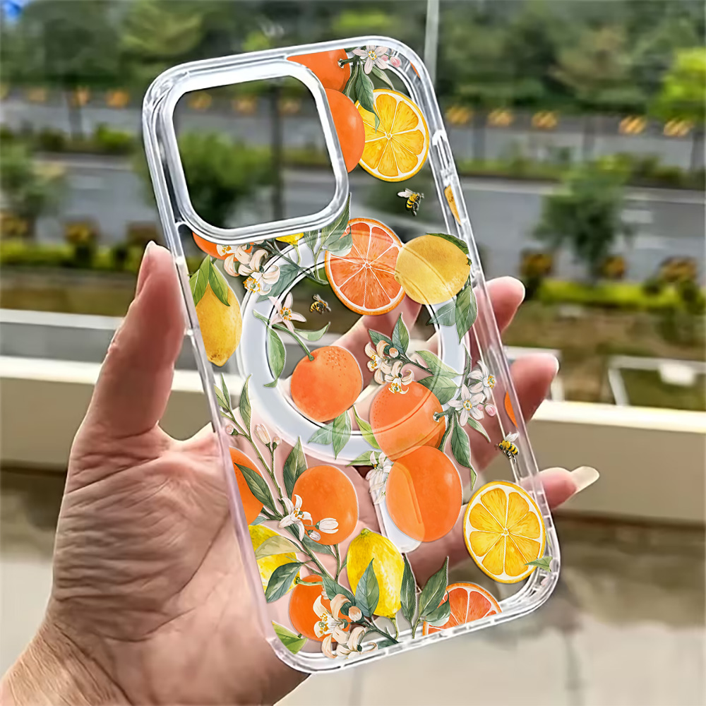 Wireless Charger - Sommer-Zitronen-Handyhülle für iPhone 17 16 15
