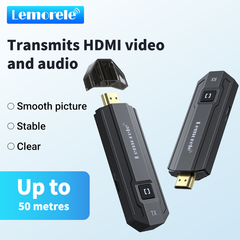 Hdmi Adapter - Lemorele 50M HDMI Wireless Transmitter Receiver