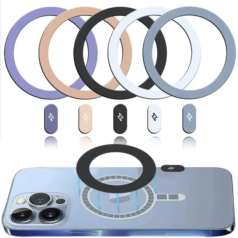 Wireless Charger - 5/1 Stück Metallplatten-Aufkleber-Ringe Universelle Magnetringe für
