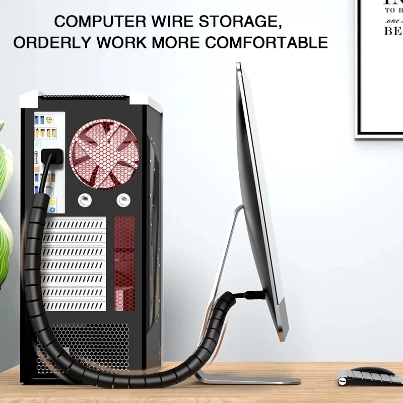 2 m langes Kabelmanagement-Set – Cable Organizer Bewertung und Preis